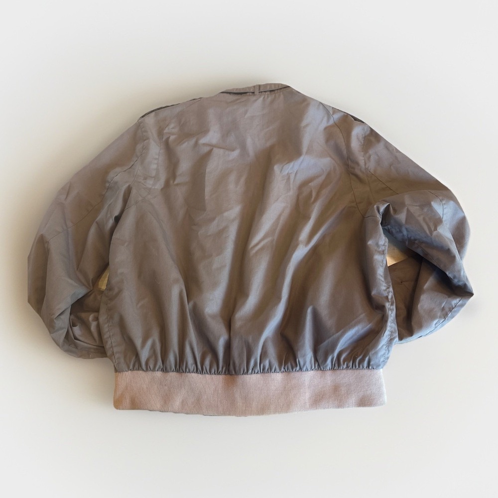 Members Only Jacket Mens XL 1980s Tan Racer Bomber Full Zip 1983‎ Rainbow Tag - Picture 7 of 7